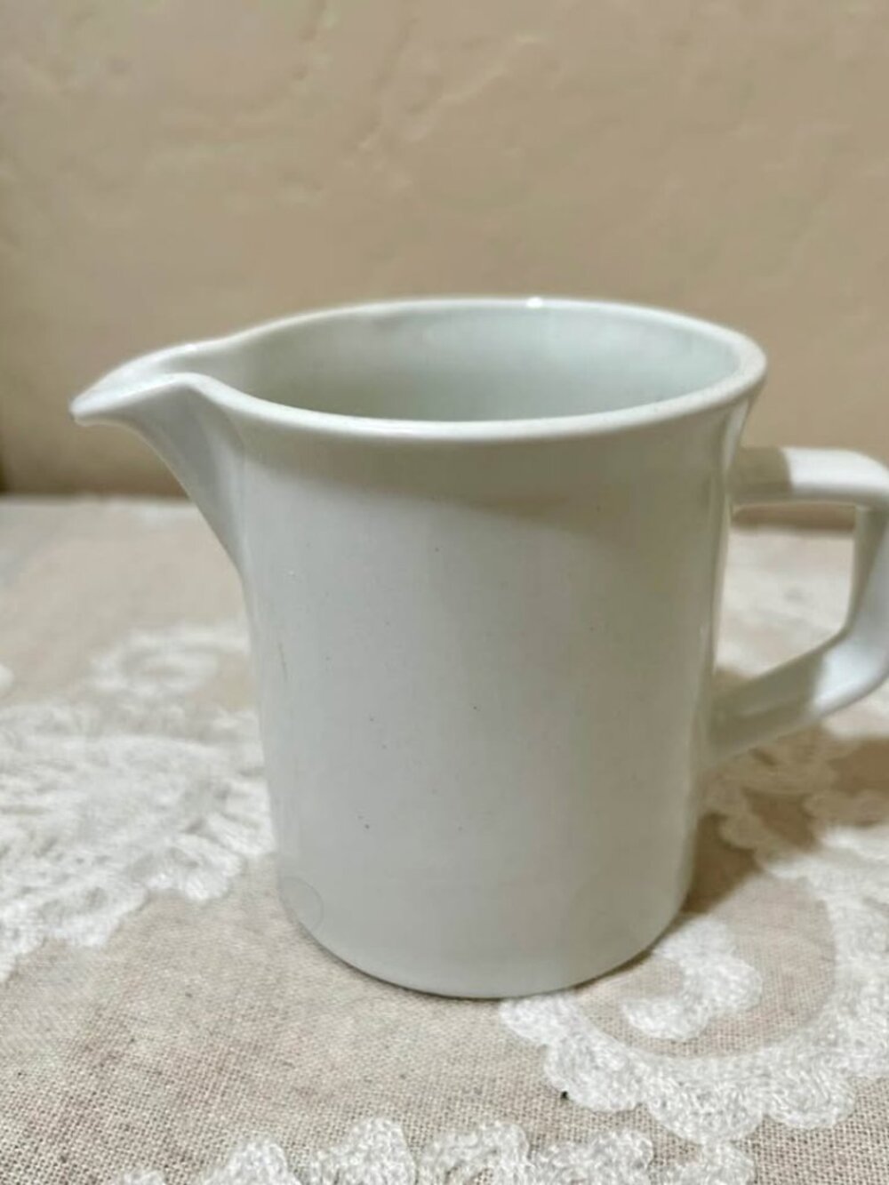 Vintage Johnson Bros England White Ironstone Creamer Pitcher